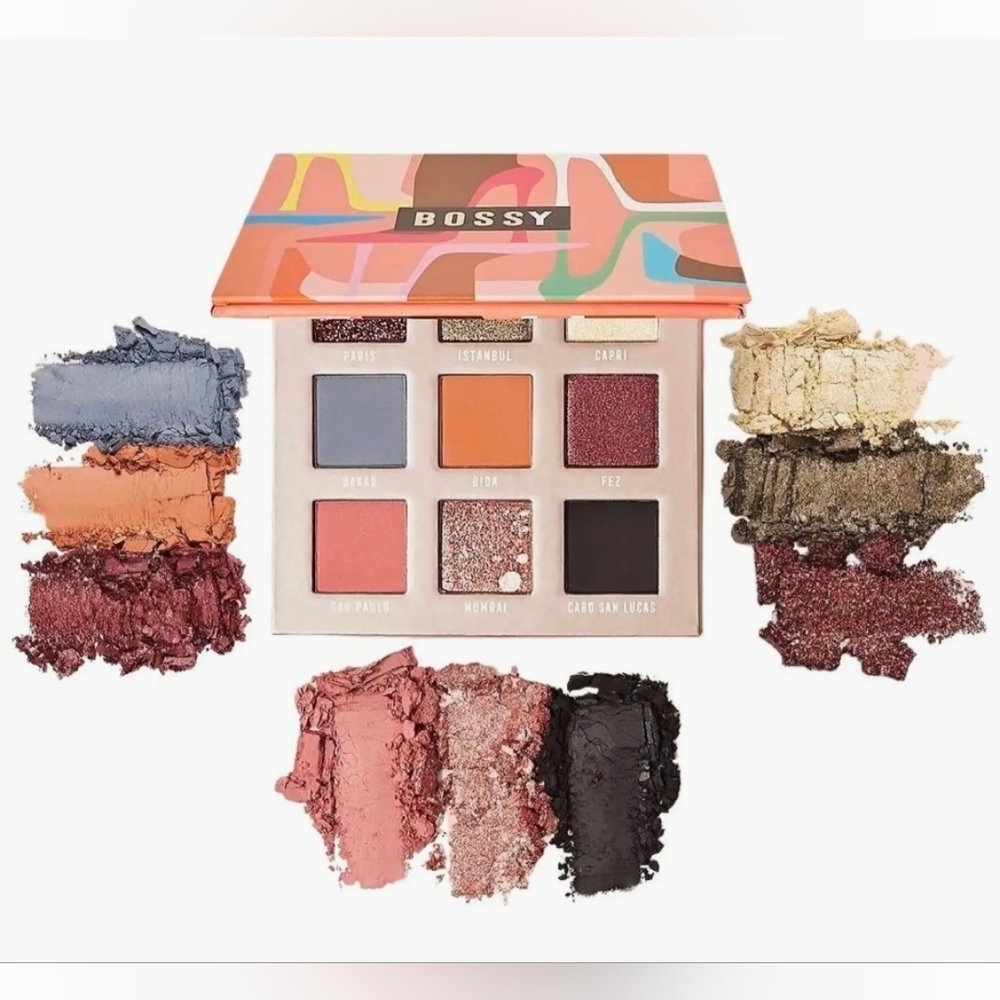 Bossy Cosmetics Style Meets Substance Eyeshadow Palette,0.9gr X 9, NWT